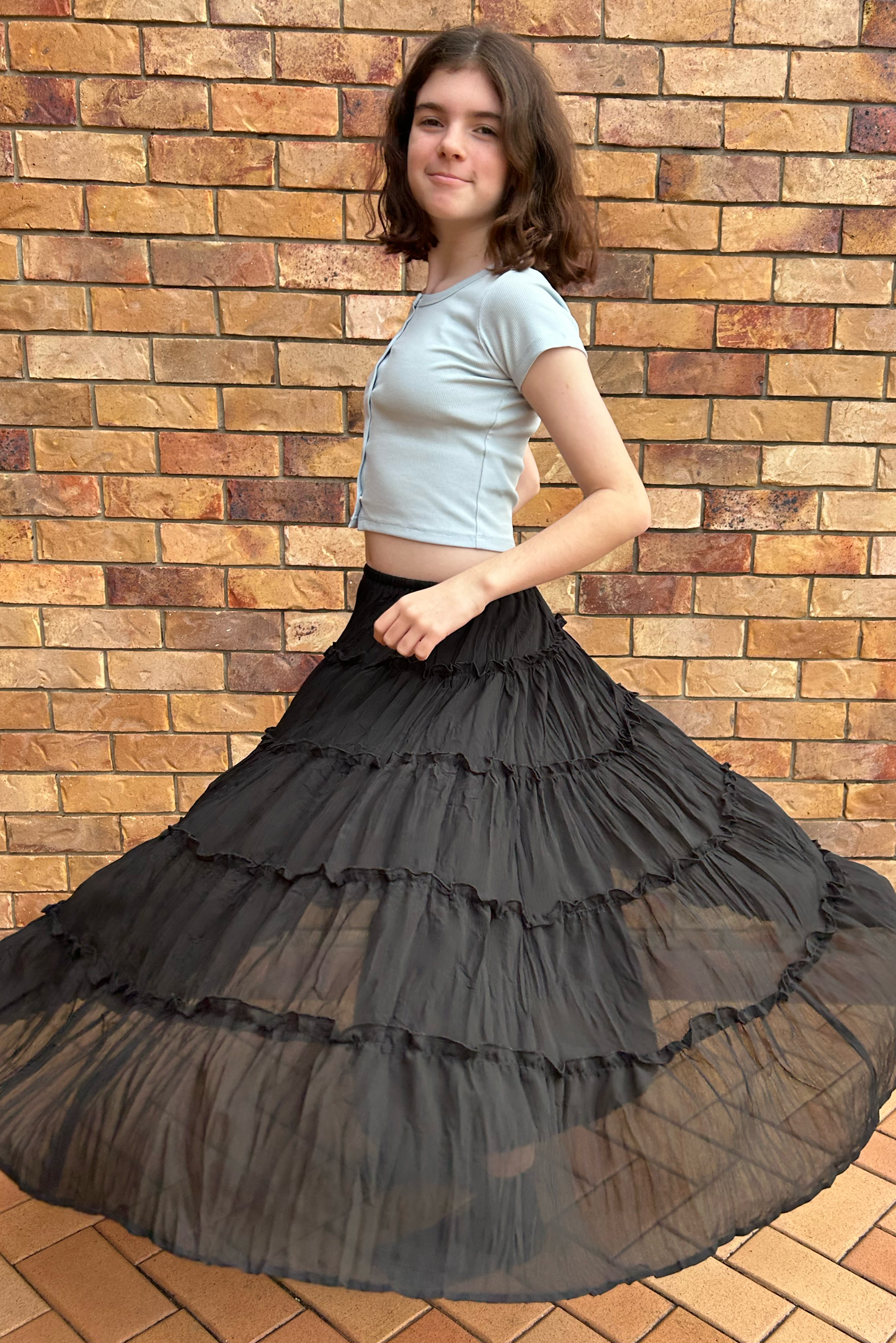 Drift Tiered Maxi Skirt