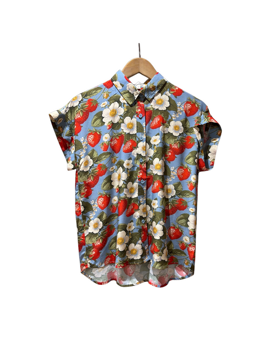 Essential collar shirt - strawberry