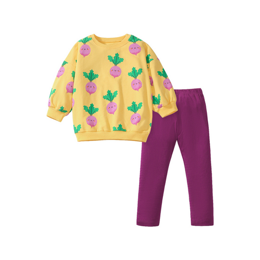 Upbeet kids pullover and leggings set
