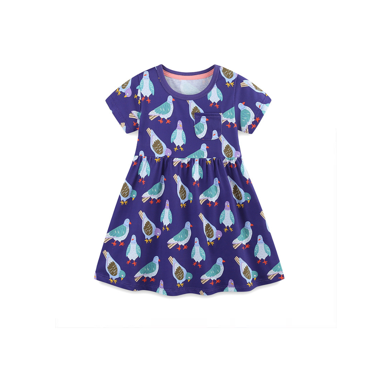 Pigeon Print Dress
