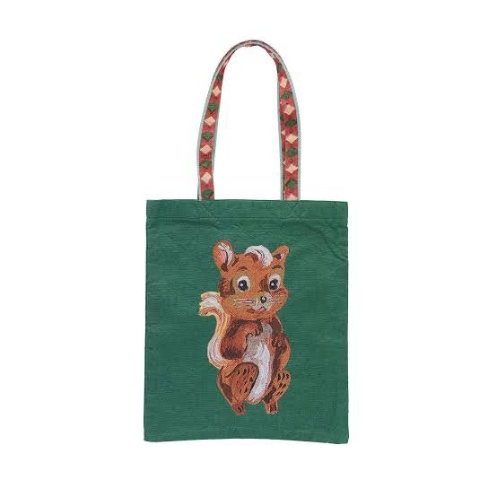 Nathalie Lete Rectangle tote bag Squirrel Pre-order shipping on March 18th March