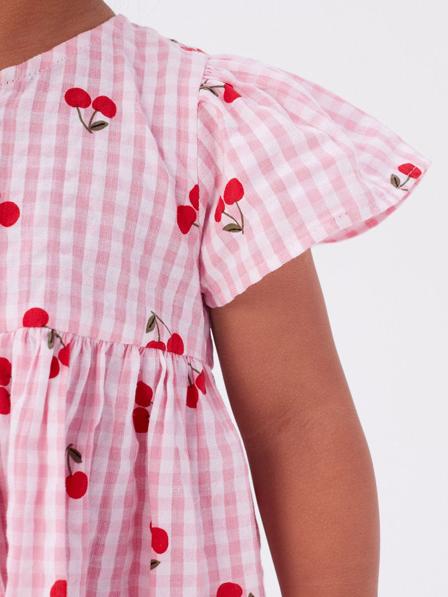 Cherry pink kids Dress