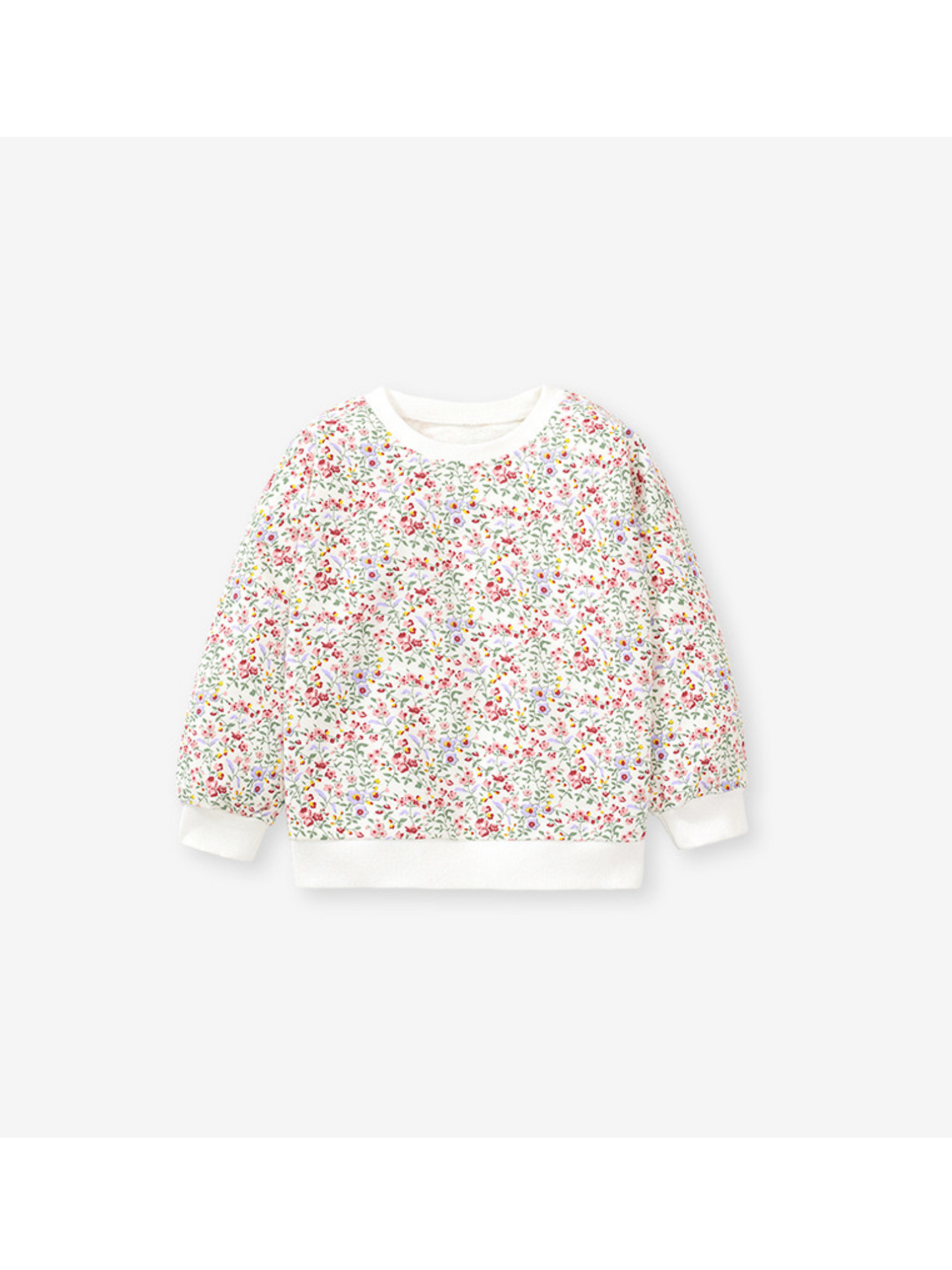 Floral pullover & Floral pink overalls dress with Pockets