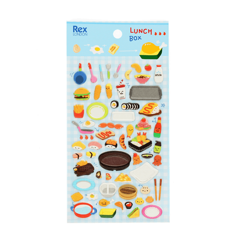Rex London Puffy Sticker - Lunch Box