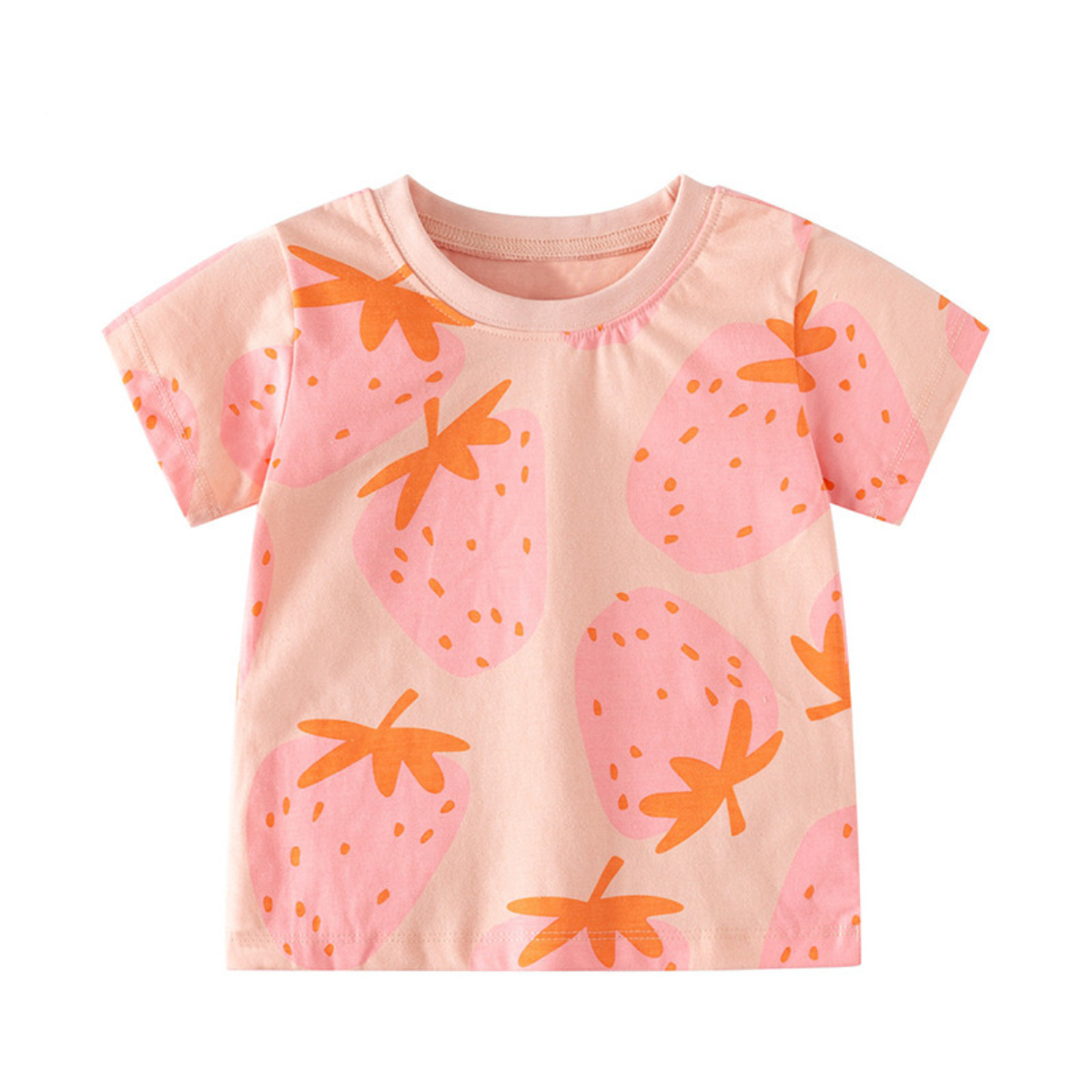 Strawberry Print T-Shirt and Shorts Play Set