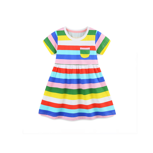 Rainbow Stripe Dress