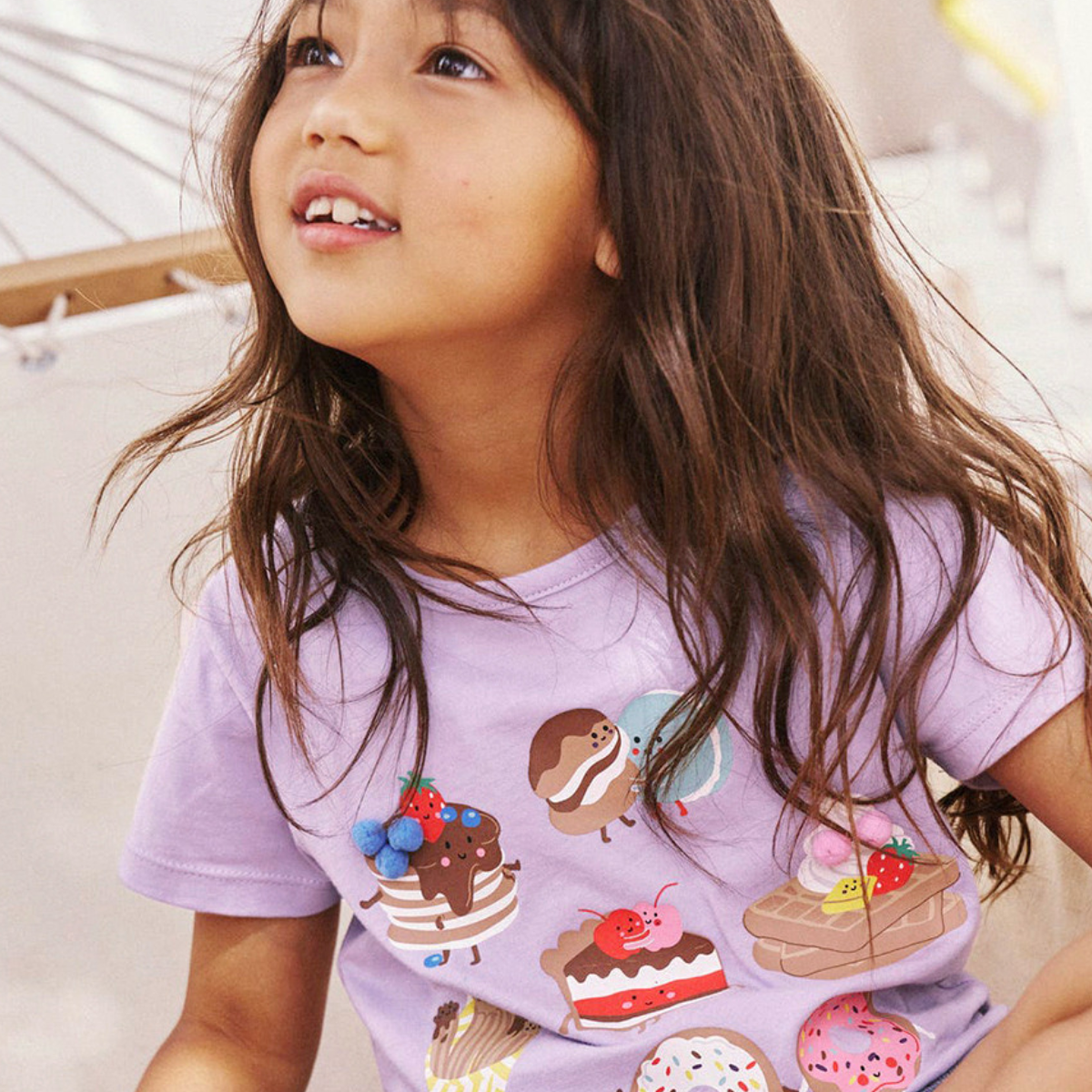Happy Dessert Lilac Tee