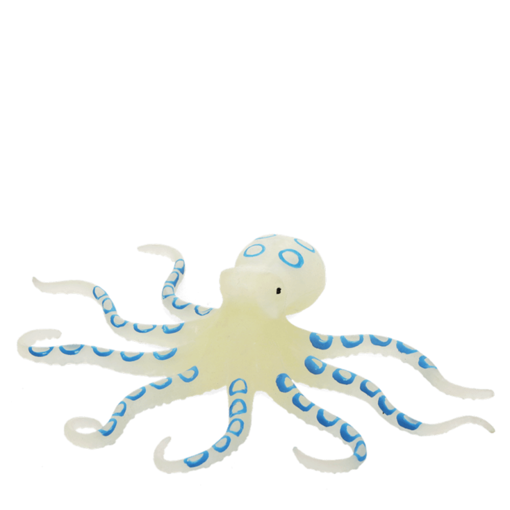 Rex London Glow in the Dark Squishy Toy -Octopus