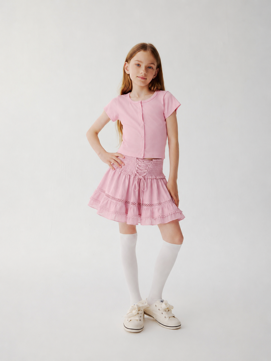 Prairie Mini Skirt pink