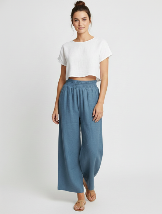 Sunday Essential Pants - Linen/Cotton
