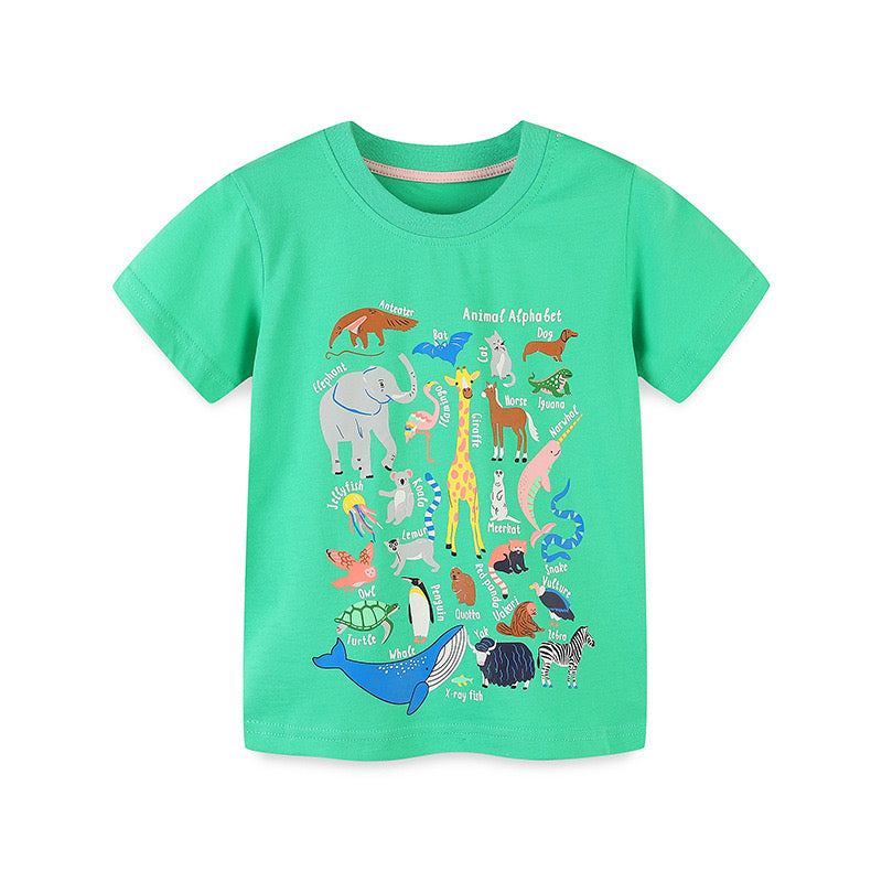 Animal Alphabet kids tee