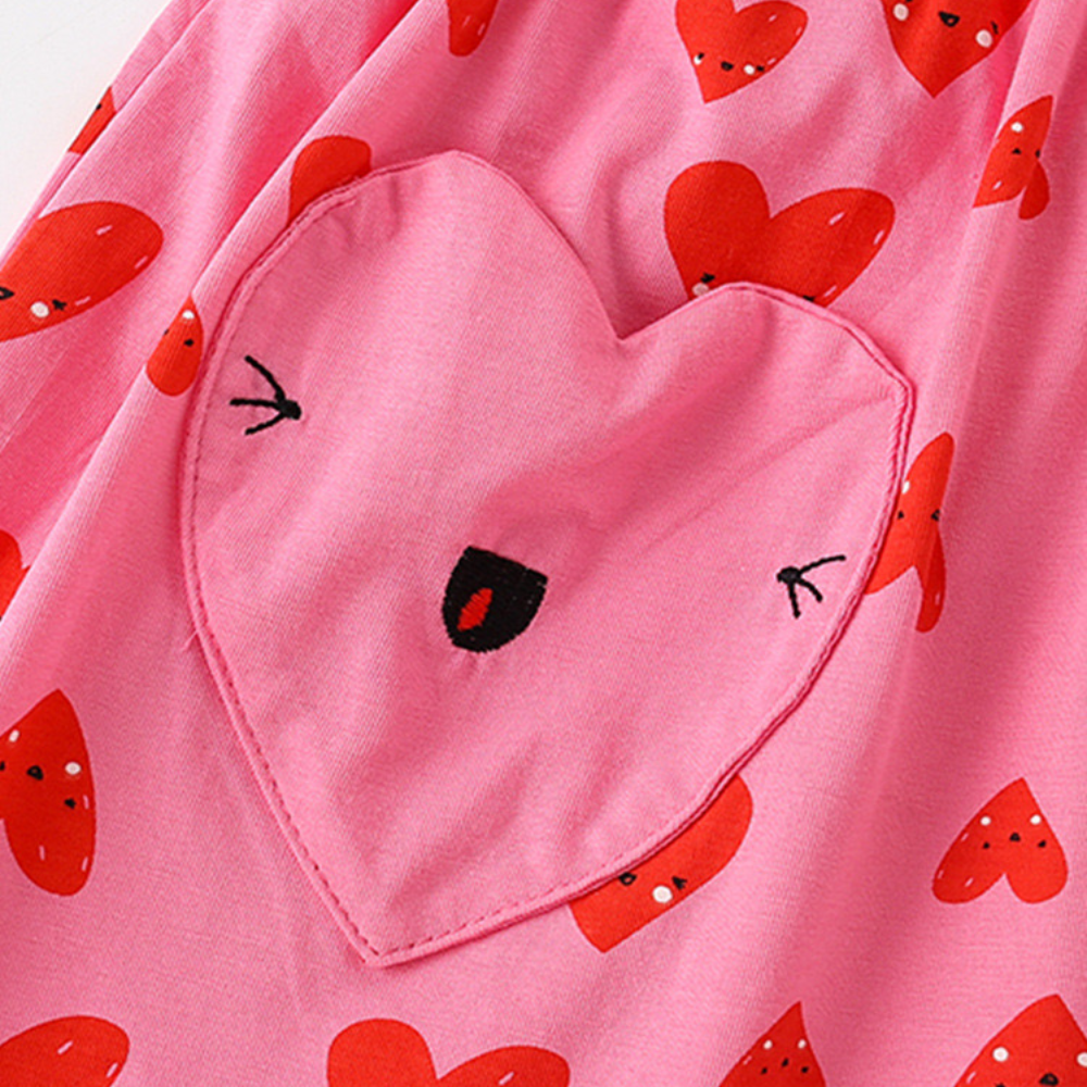 Kawaii Love heart Pink Dress