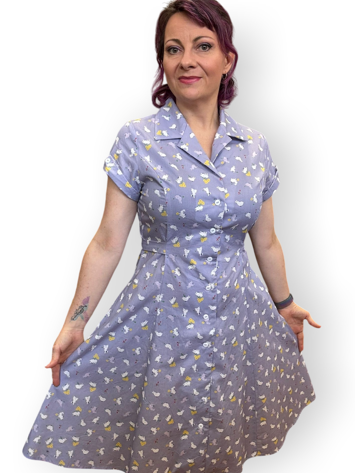 Sweet Temptation Dress - lavender bunny