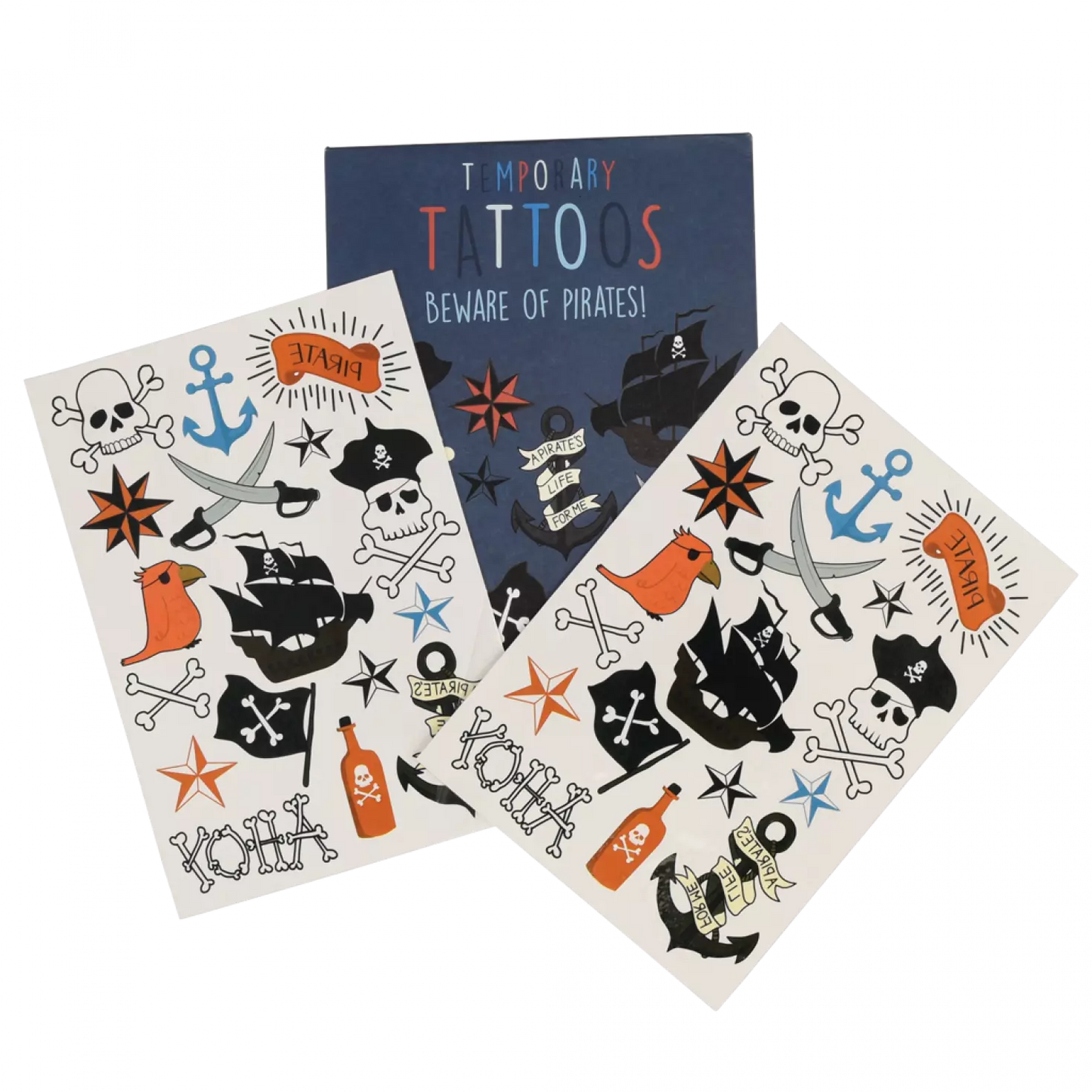 Temporary Tattoos beware of pirates