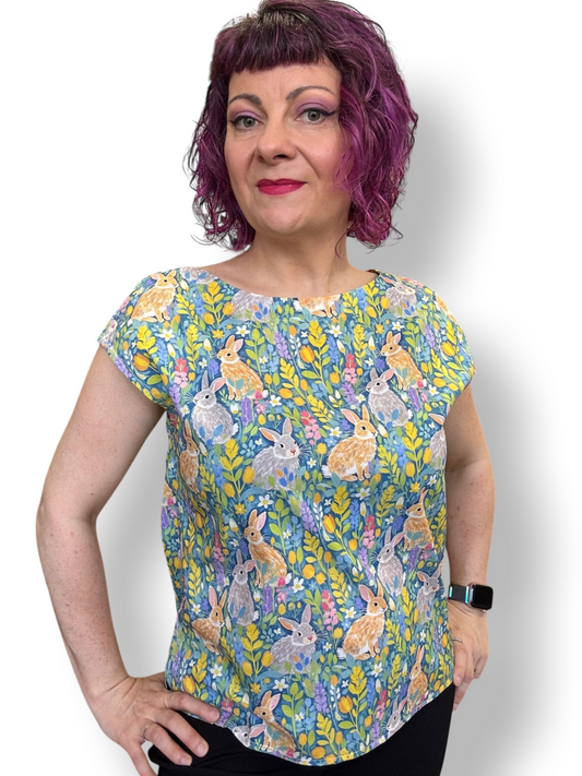 Lindsey Top - bunny meadow