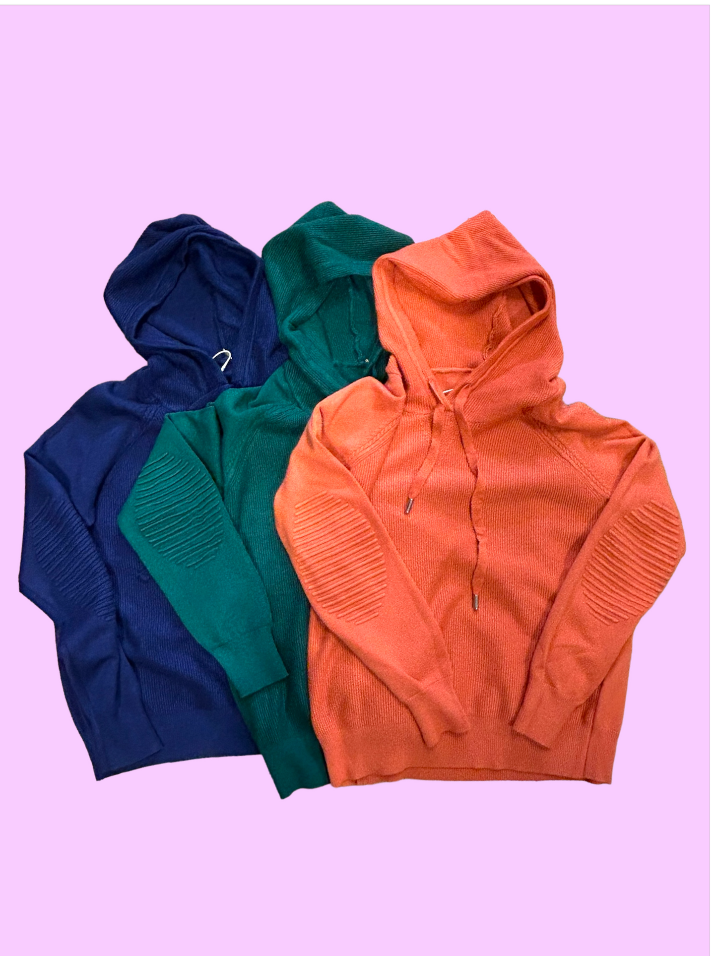 Essential Hooded Knit Sweater (4Colours Available)