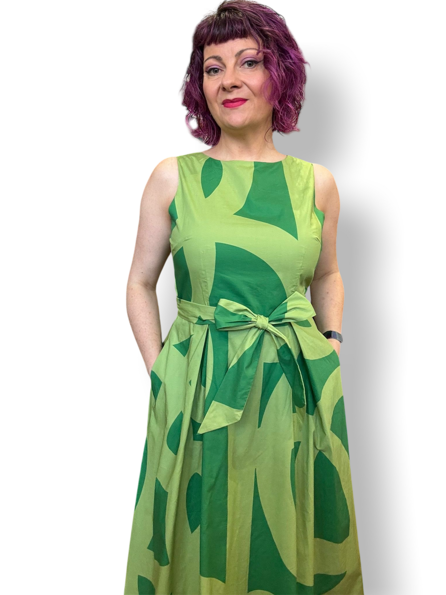 Lucy Dress - abstract green