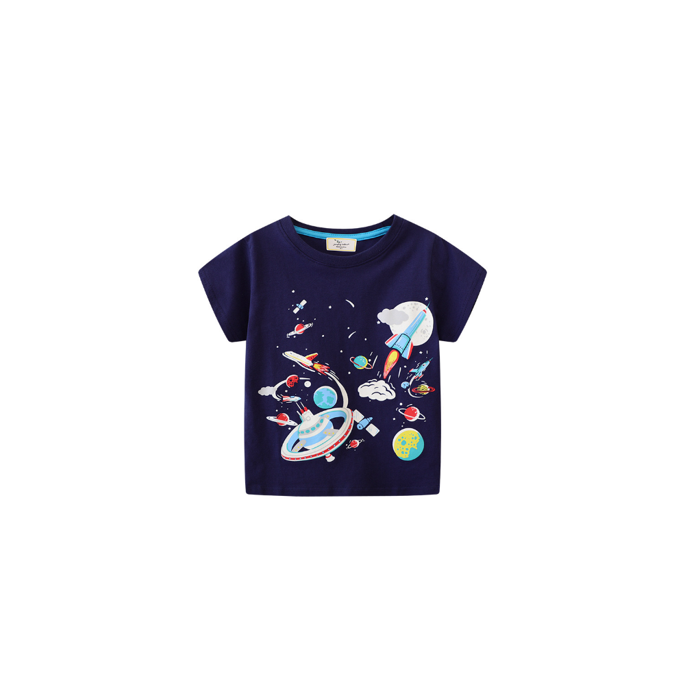 Space ventures glow in the dark kids tee