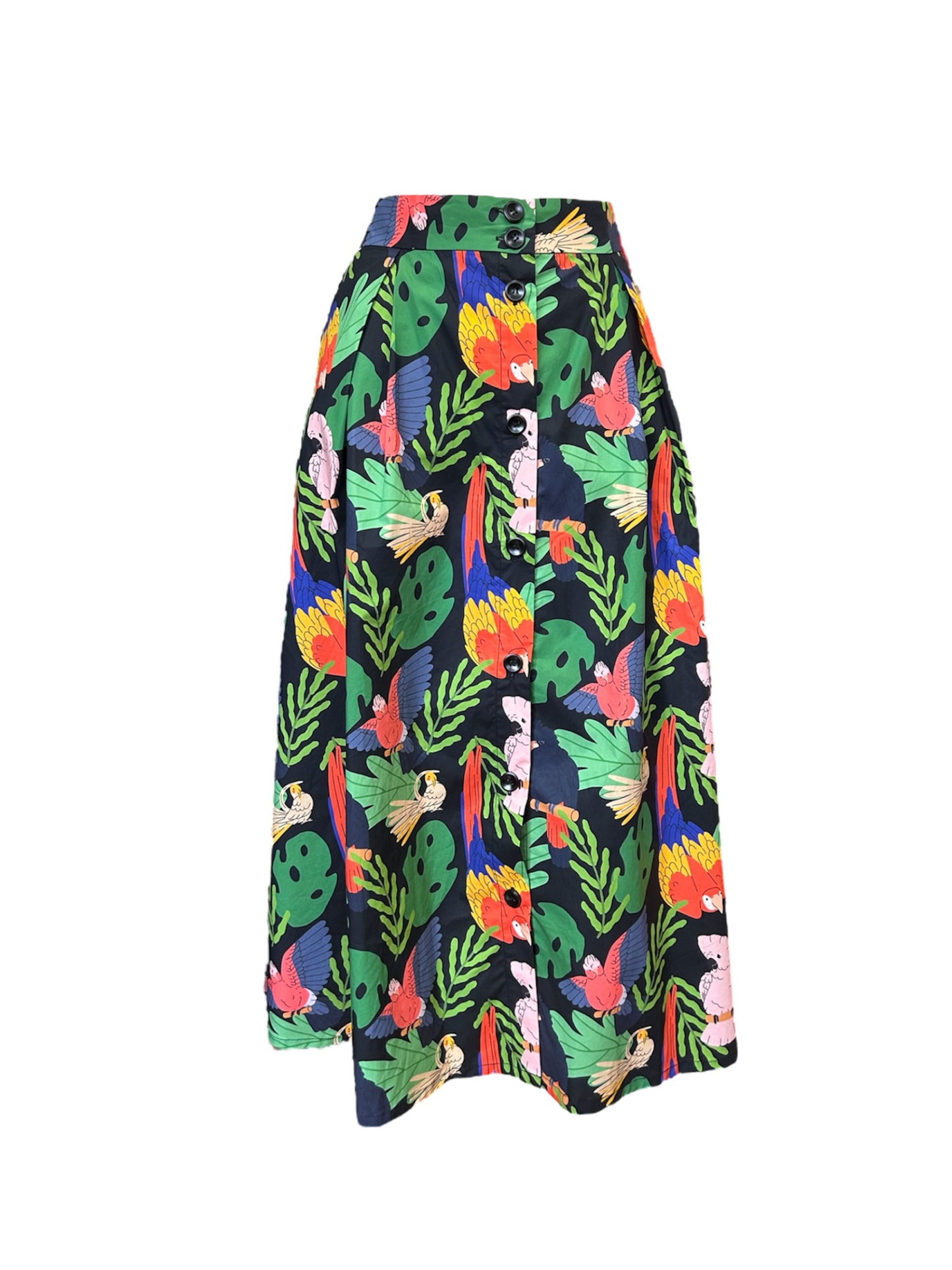 Ashley Skirt - Parrots & Cockatoo