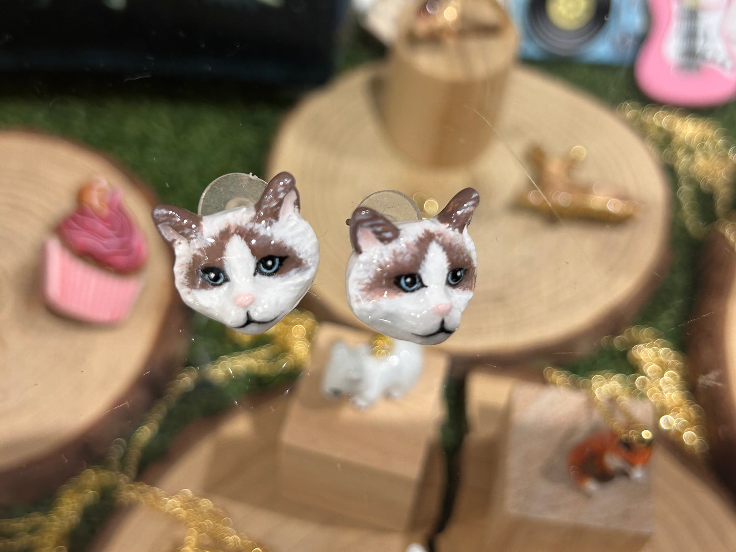 Handmade Cat Earrings