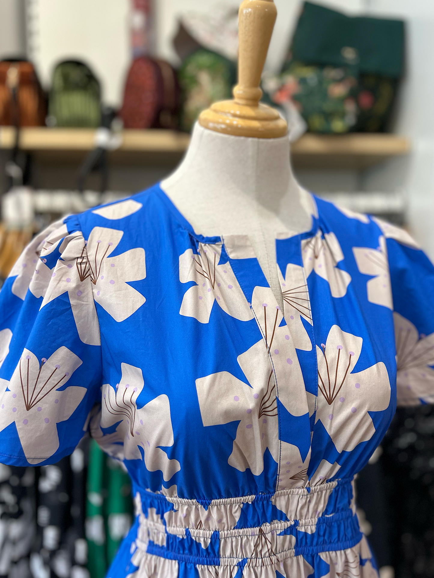 Hanna Dress - floral blue