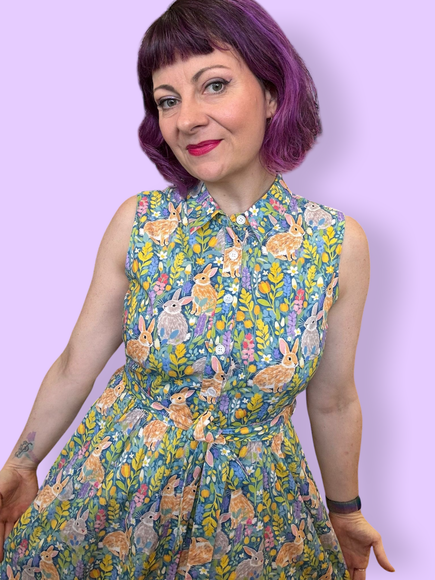 Great Adventure Dress - Bunny Meadow