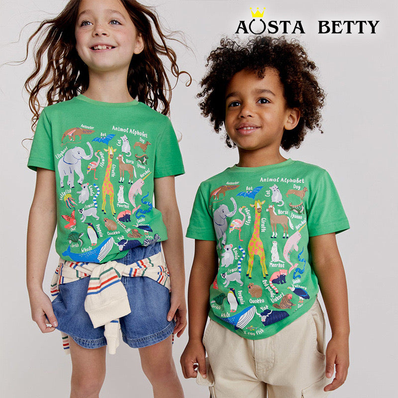 Animal Alphabet kids tee