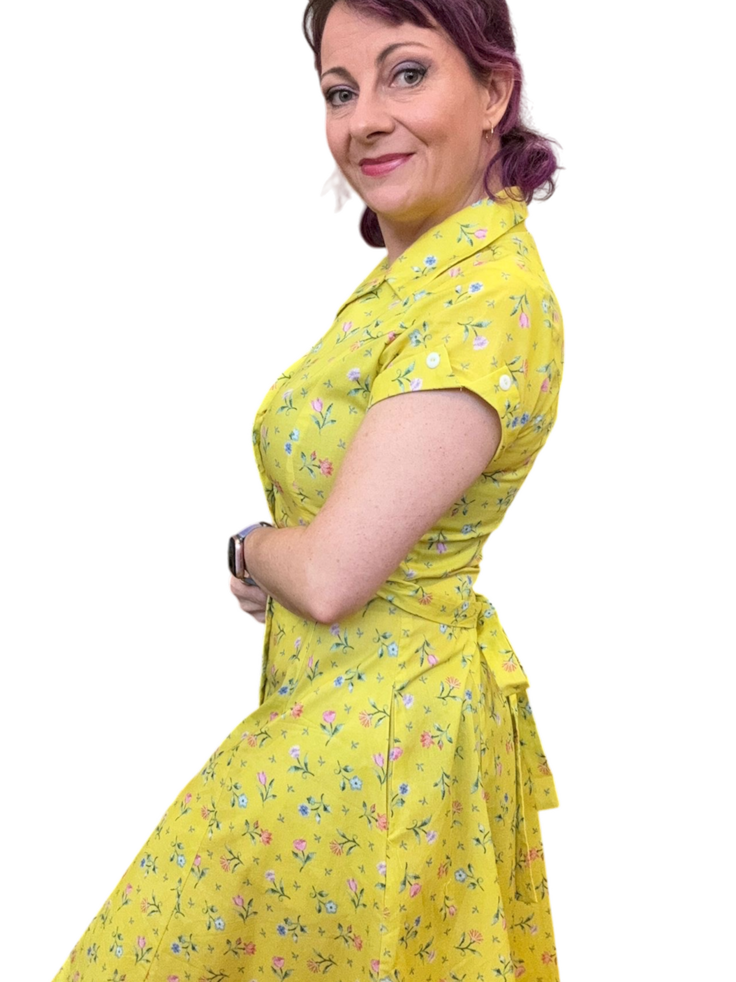 Sweet Temptation Dress - golden flower