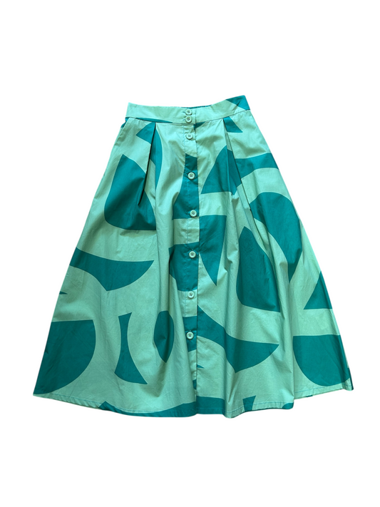Ashley Skirt - abstract green