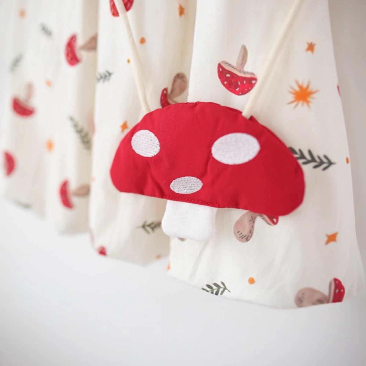 Mushroom Meadow Dress with Detachable Toadstool