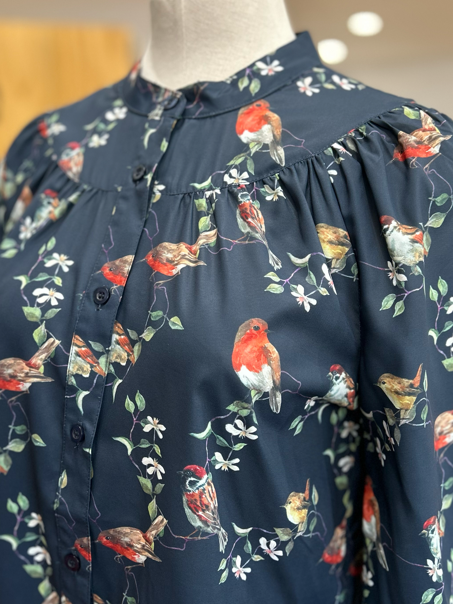 Mystic Garden Top - Bird black