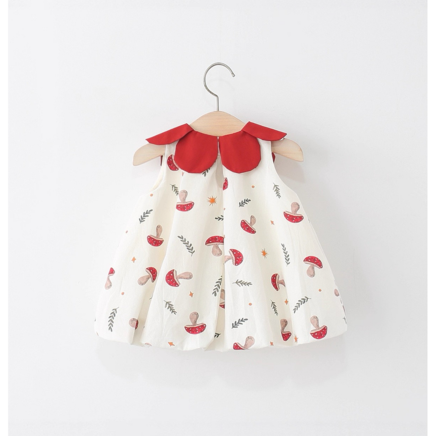 Mushroom Meadow Dress with Detachable Toadstool