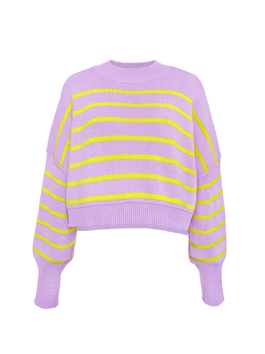 Cropped stripes Kint Pullover (3 Colours Available)