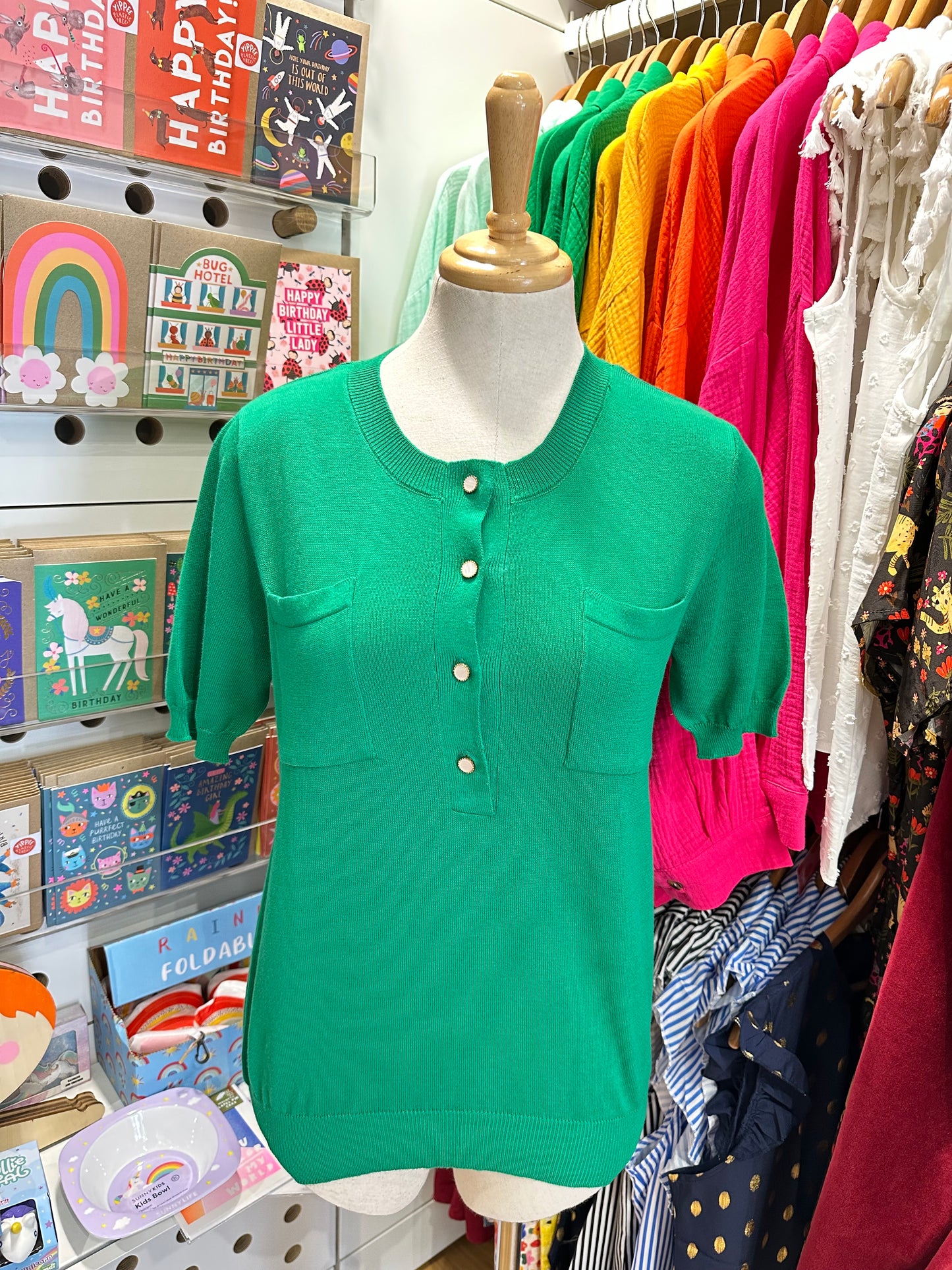 Pockets Knit Top ( Size S& M ONLY)