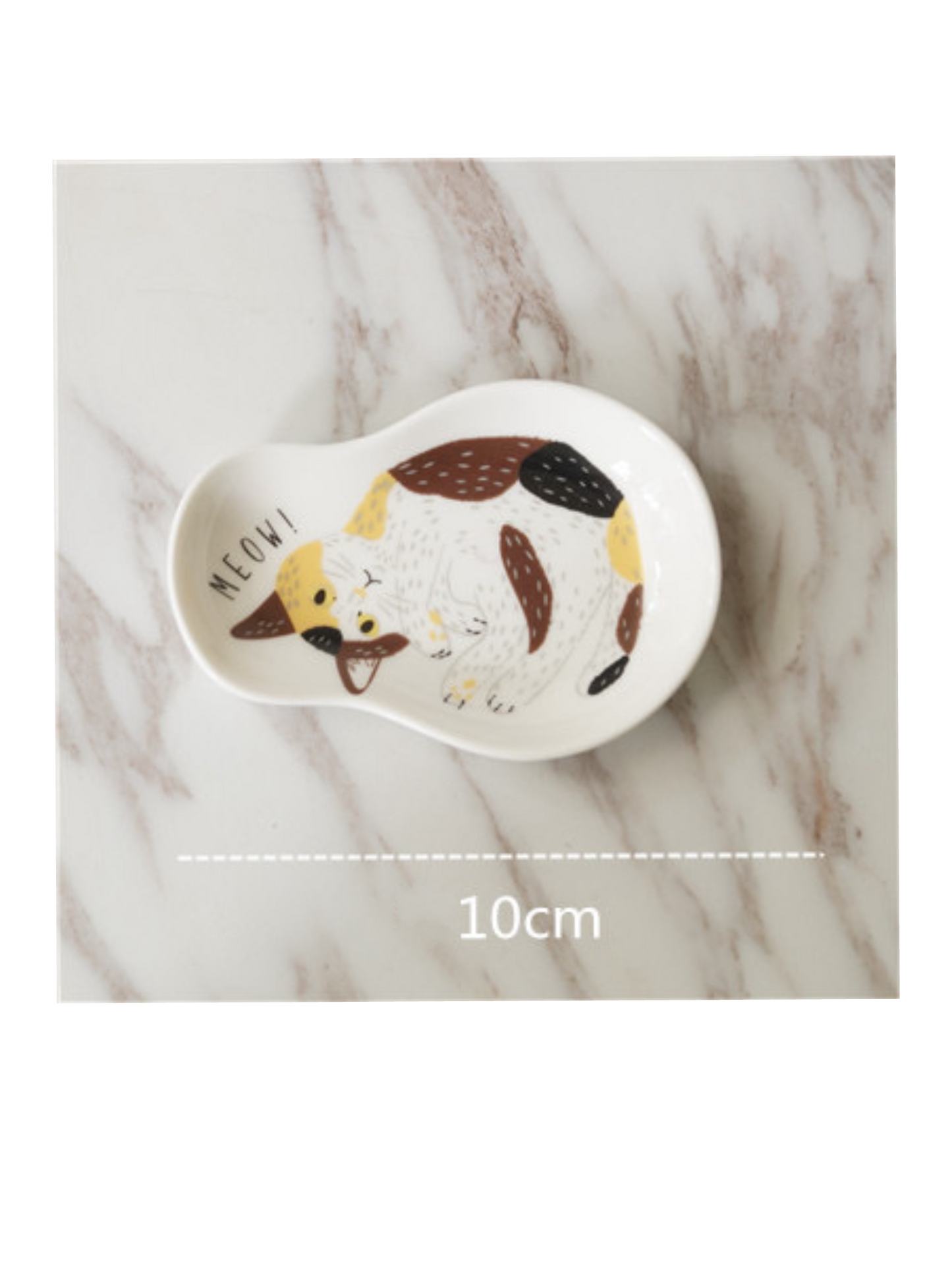 Ceramic jewellery dish - Cats