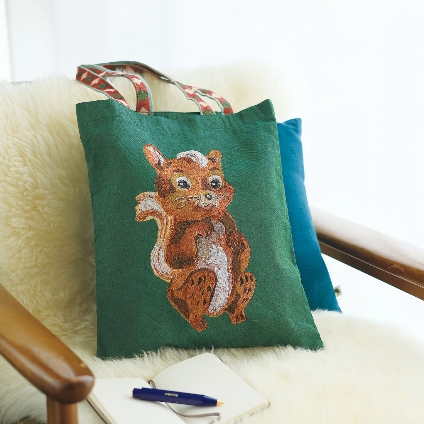 Nathalie Lete Rectangle tote bag Squirrel Pre-order shipping on March 18th March