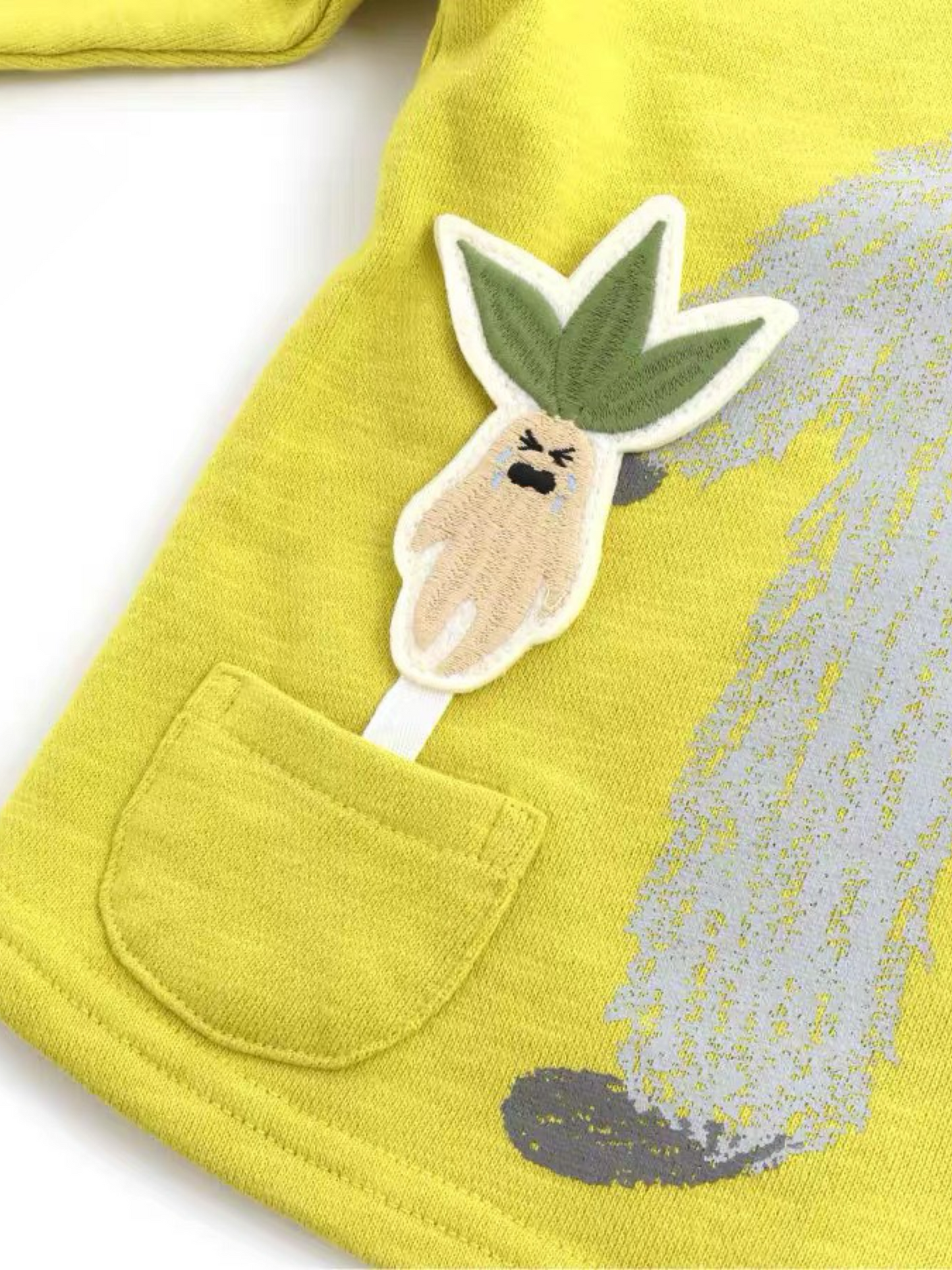 Big foot cotton pullover