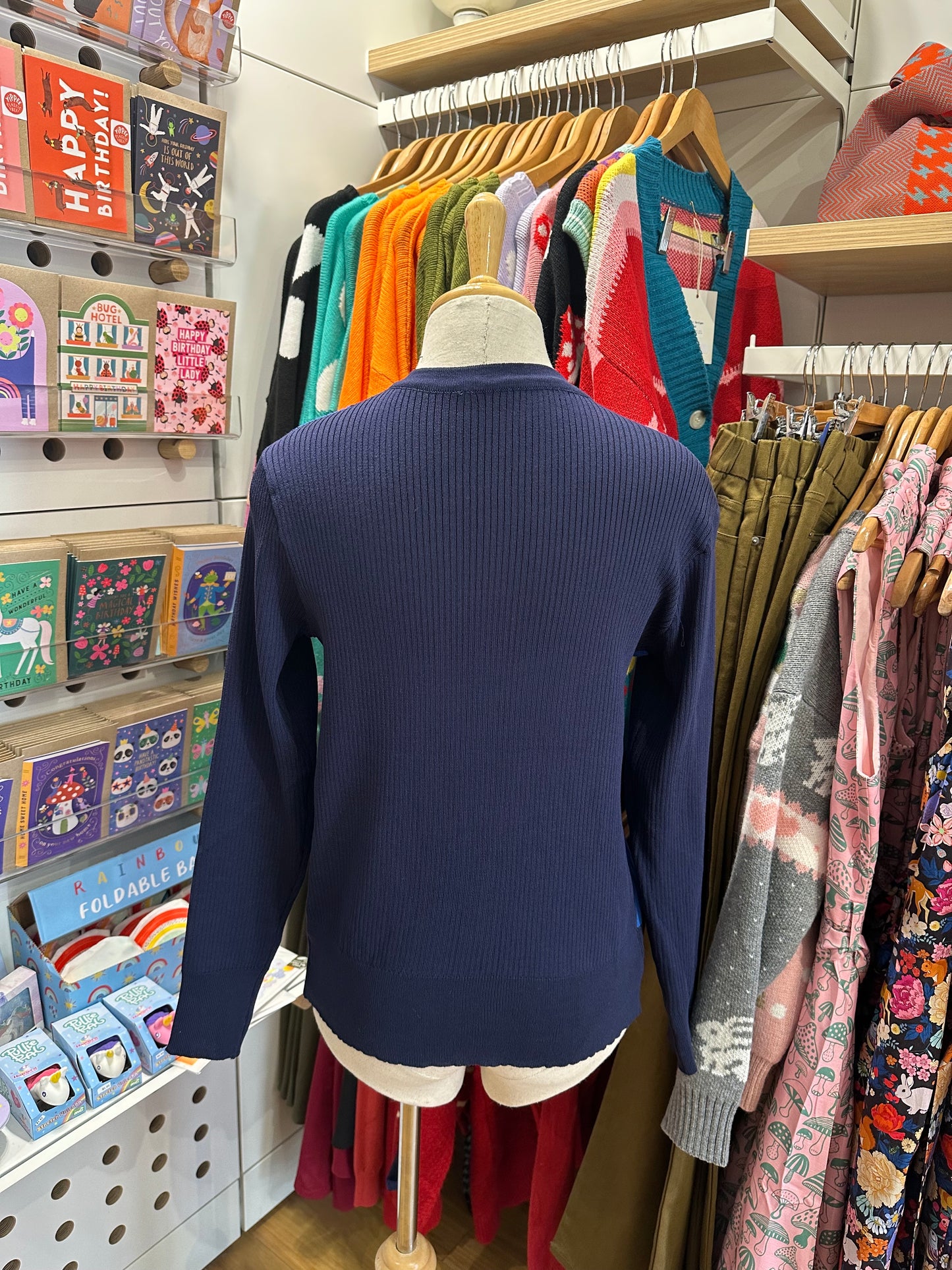 Colour Block Strip Cardigan