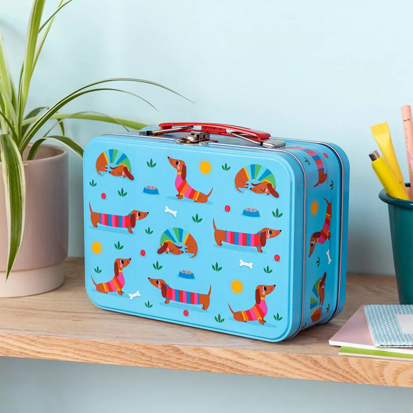 Rex London Tin Case - sausage dog