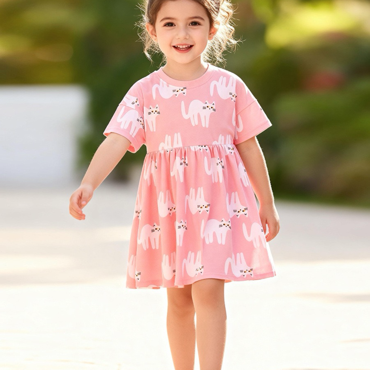 Pink Kitty Playtime Dress