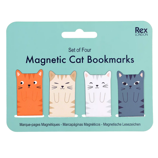 Magnetic Cat Bookmarks (set Of 4)