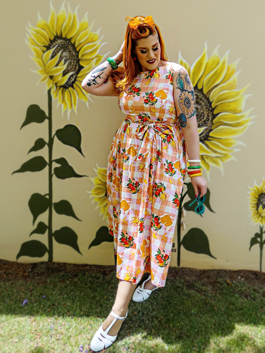 Lucy Dress - Orange Juice (size runs larger please size down)