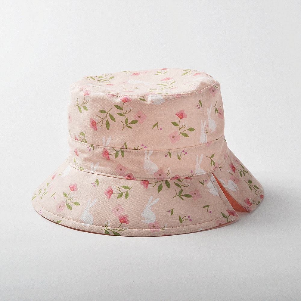 Pink Bunny Reversible bucket hat