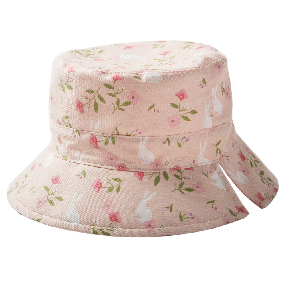 Pink Bunny Reversible bucket hat