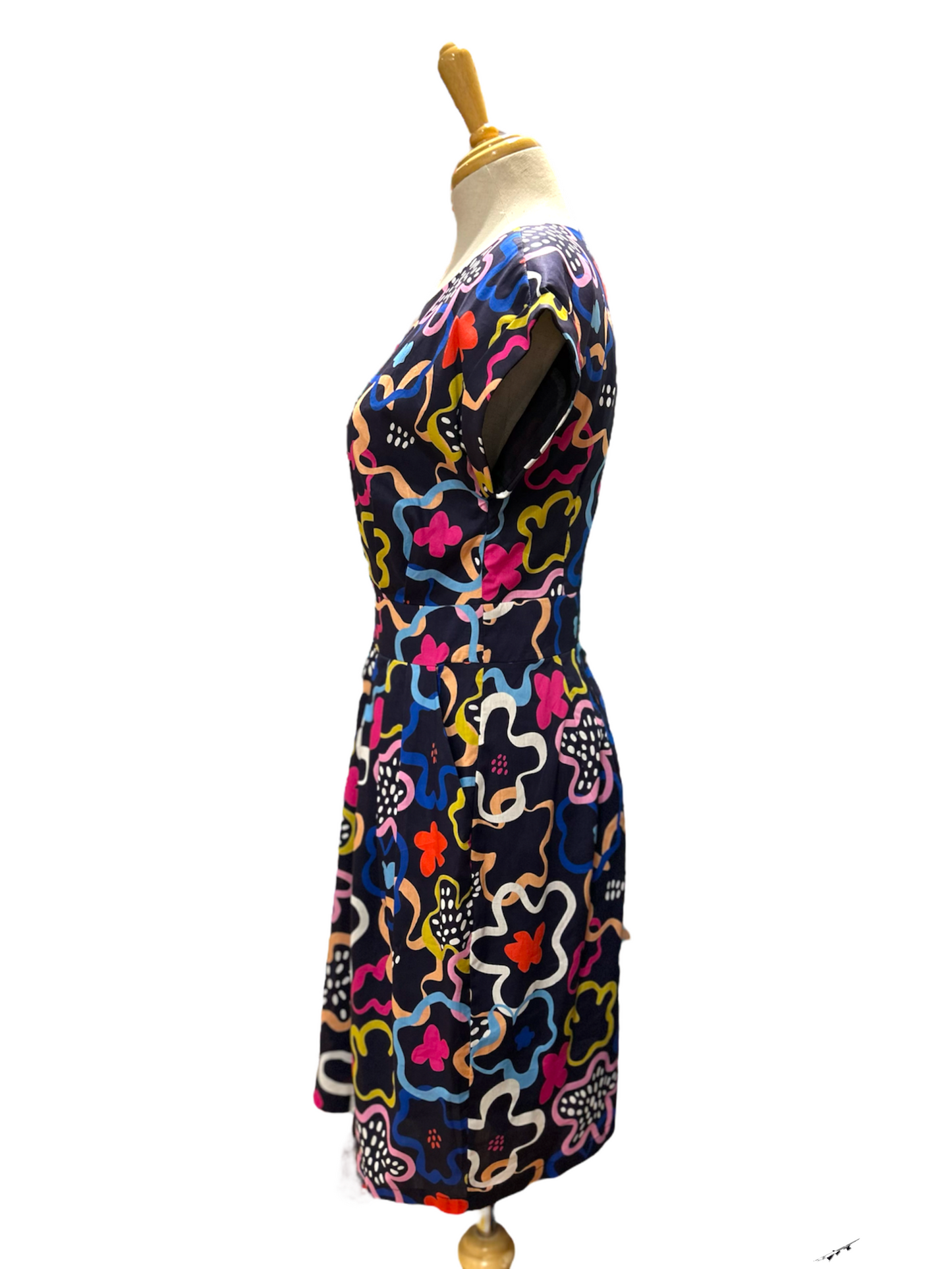 A Walk in the Park Dress - Abstract flower pattern