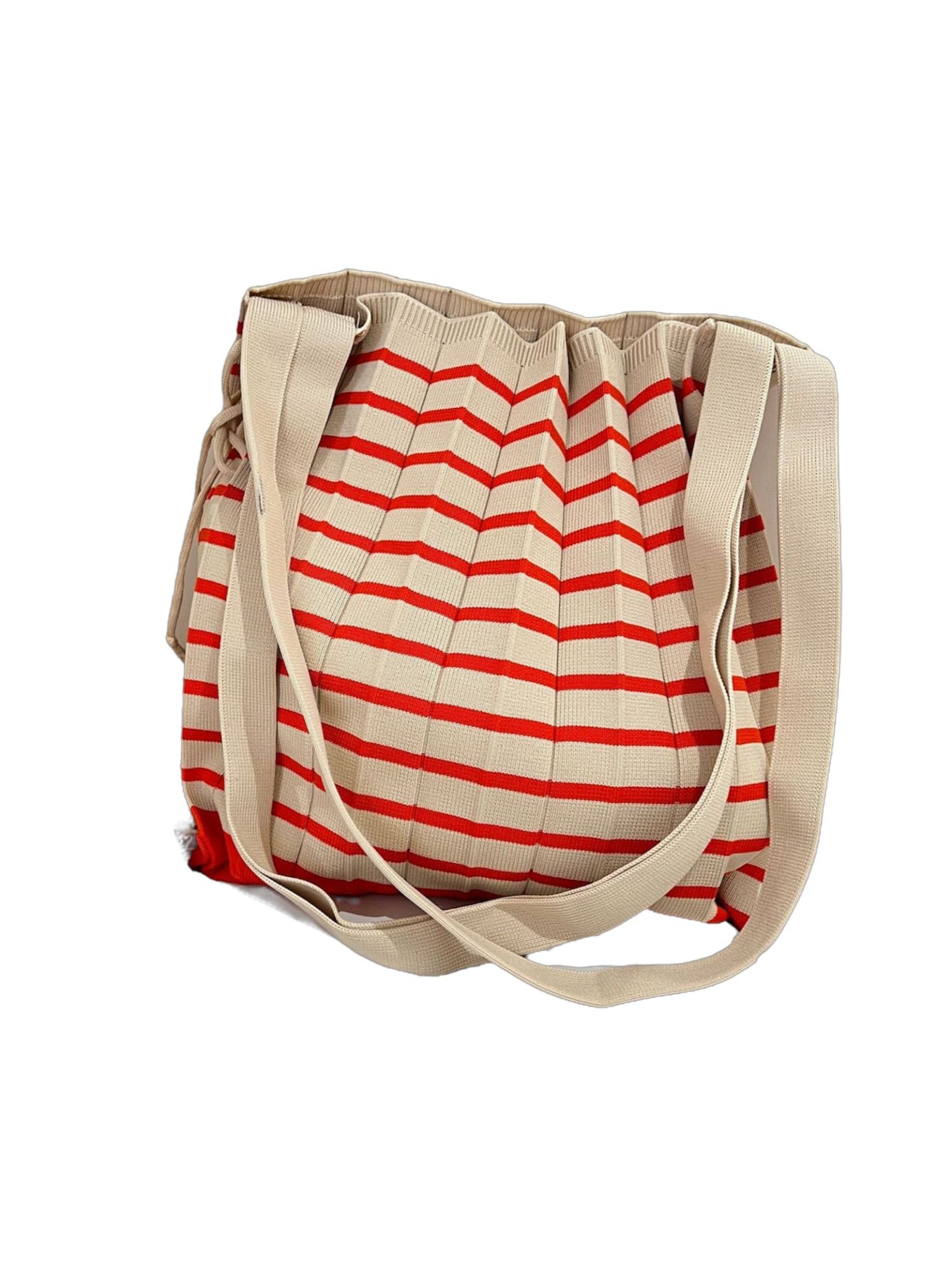 Striped Knit tote bag