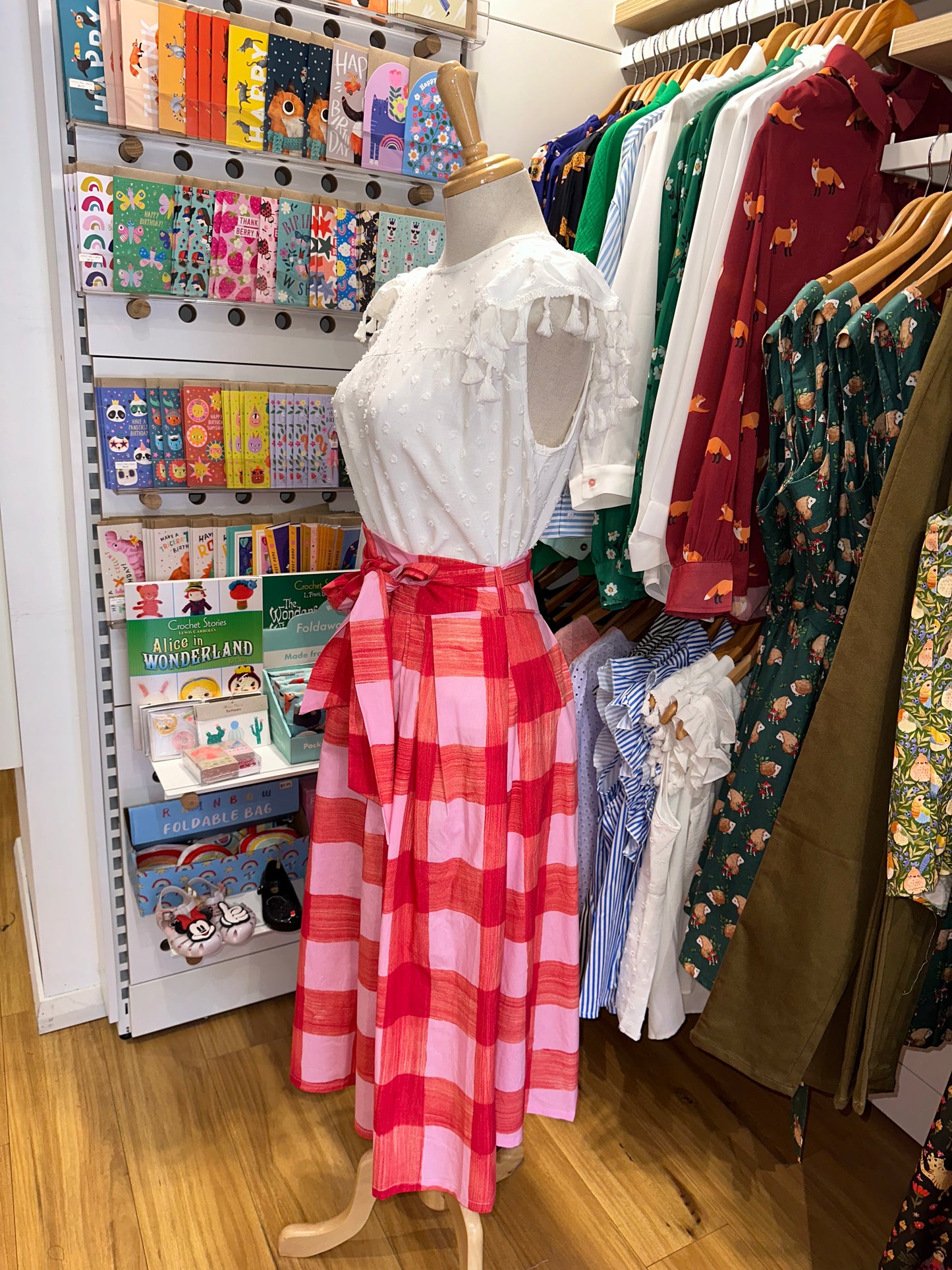 Camila Skirt - Pink and Red Plaid