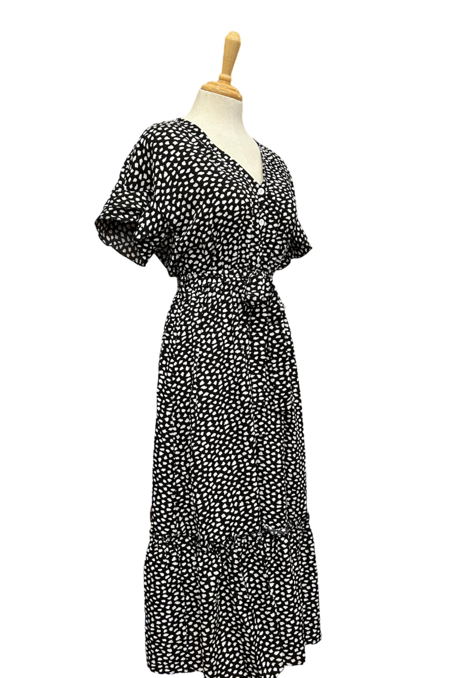 Leopard Spot Dress (Beige only size L & XL)