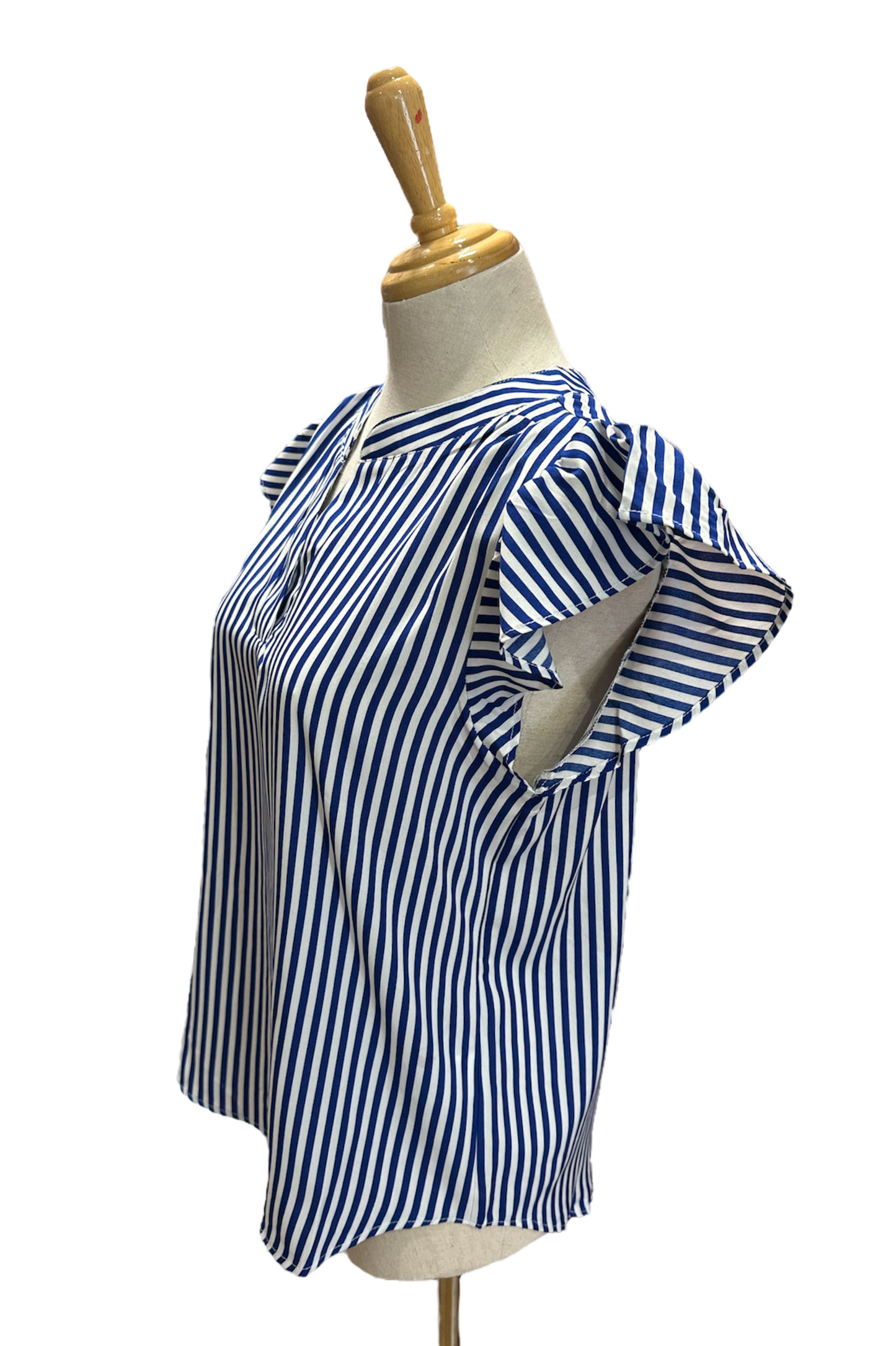 Striped Notch Neck Top