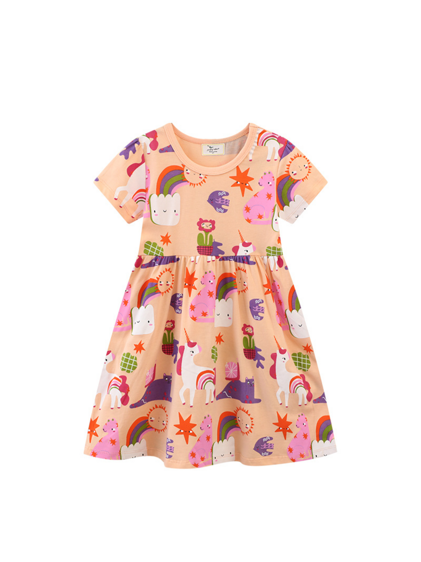 Sunny Unicorn and Cat Dress